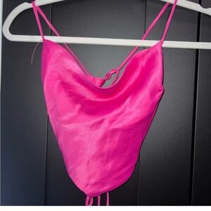 Zara Pink Satin Tank Top🎀